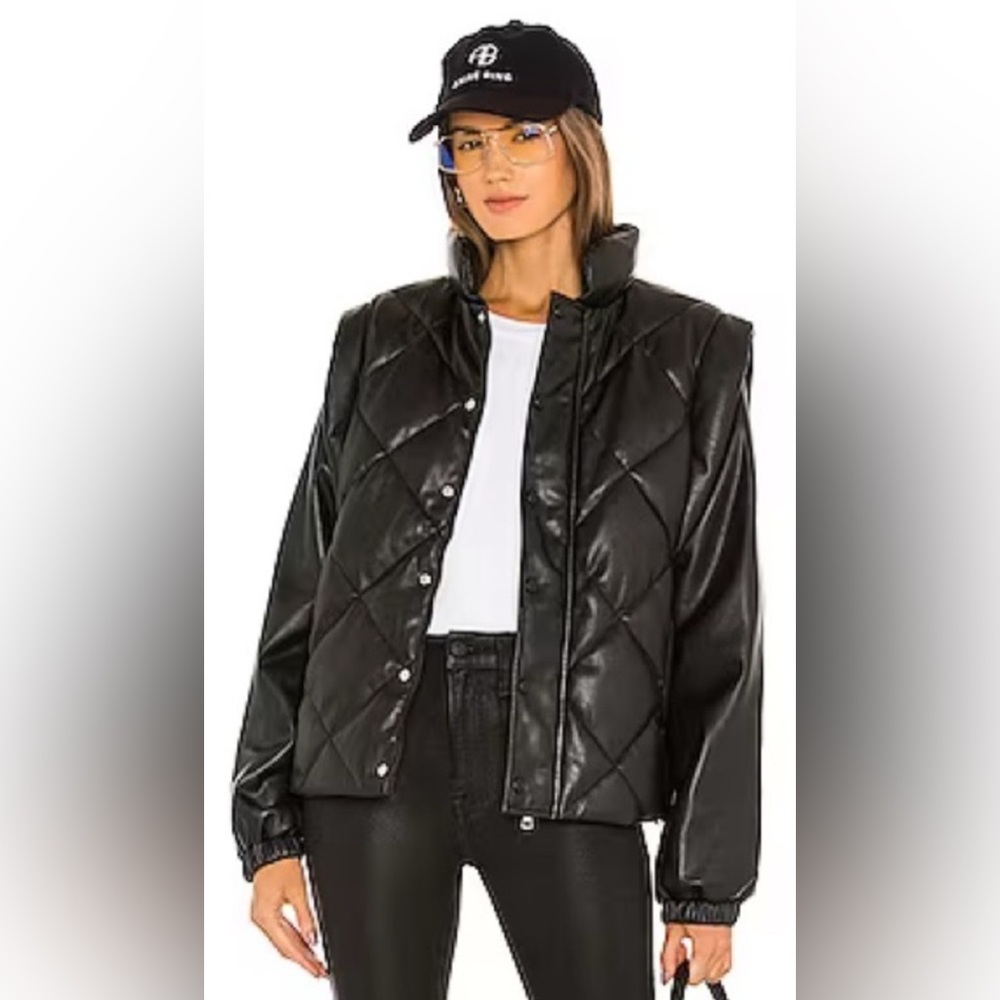 Pistola Black Convertible Quilted Jacket
